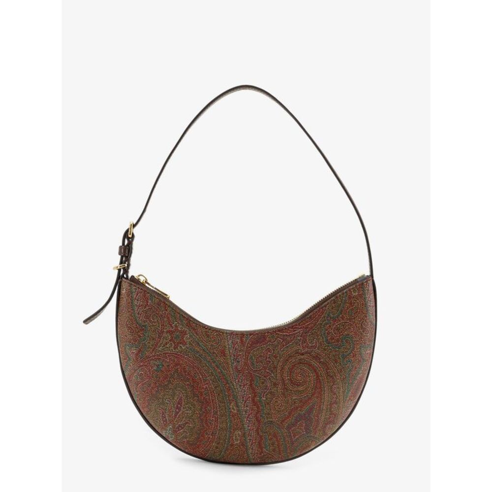 Etro Women Etro Essential S Arnica Hobo Shoulder Bag In Paisley Jacquard Fabric